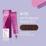 Londa Cremehaarfarbe 4/75 Mittelbraun braun-rot 60ml