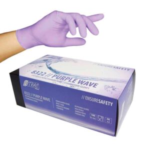 NITRAS Nitril Purple Wave puderfrei Gr M